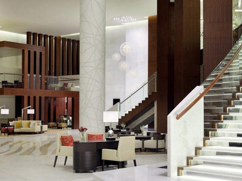 Marriott Executive Apartments Al Jaddaf, Dubái Exterior foto The lobby of the hotel